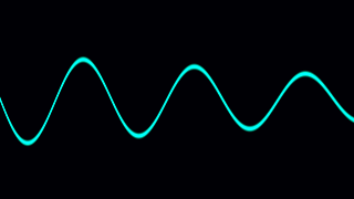 Oscilloscope — a Phosphor music visualizer scene for Mac reacting to audio